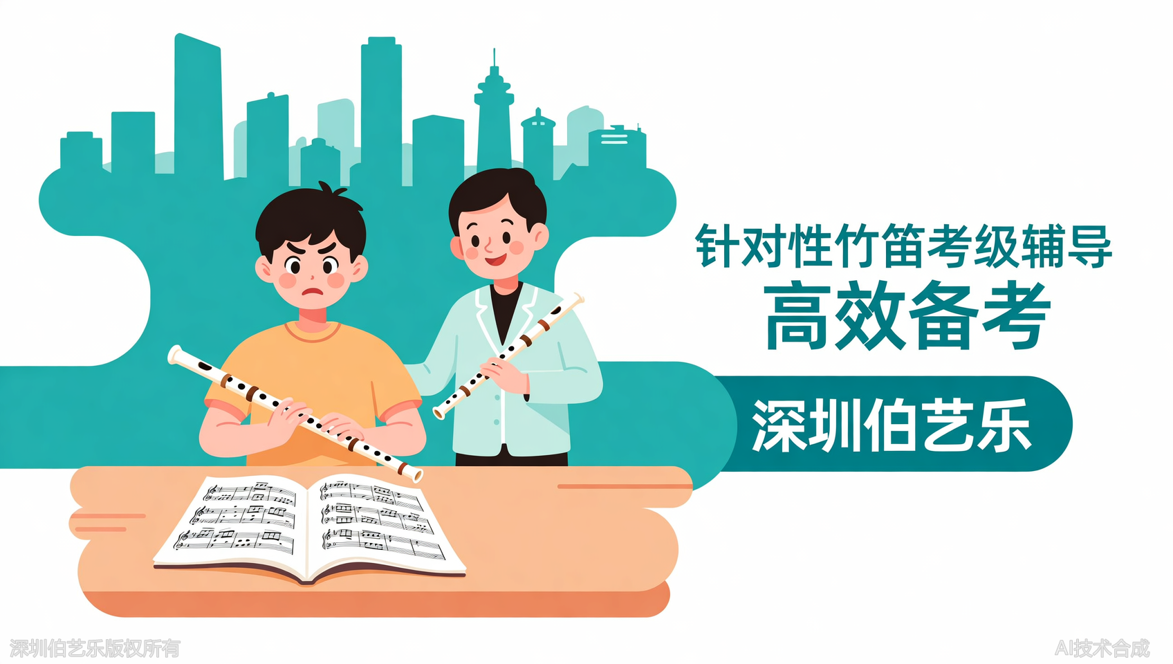 深圳宝安区竹笛考级曲目难吗？伯艺乐音乐培训模拟考级+真题训练