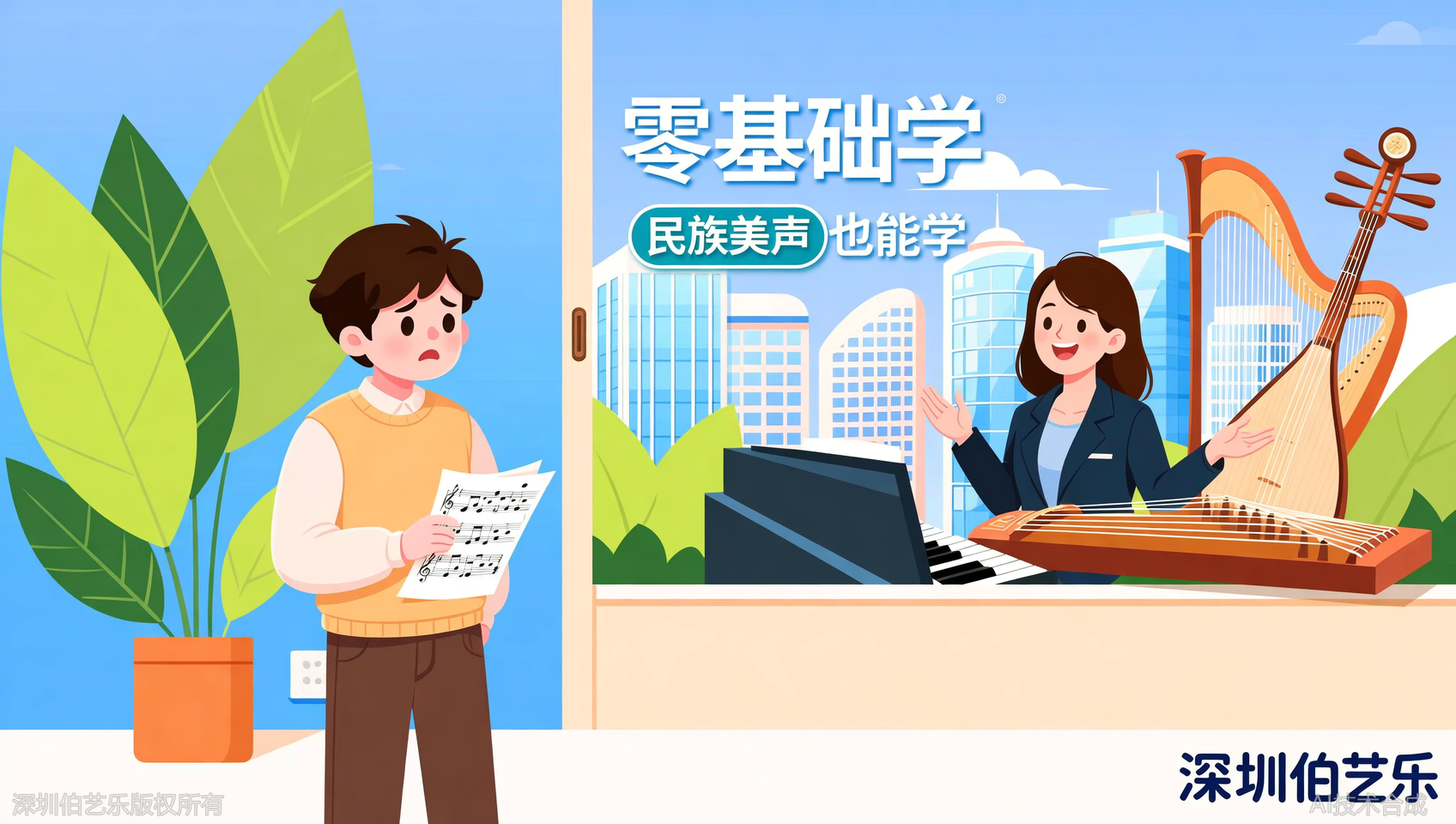 深圳福田区民族美声也能零基础学？伯艺乐音乐培训教师来自专业院校