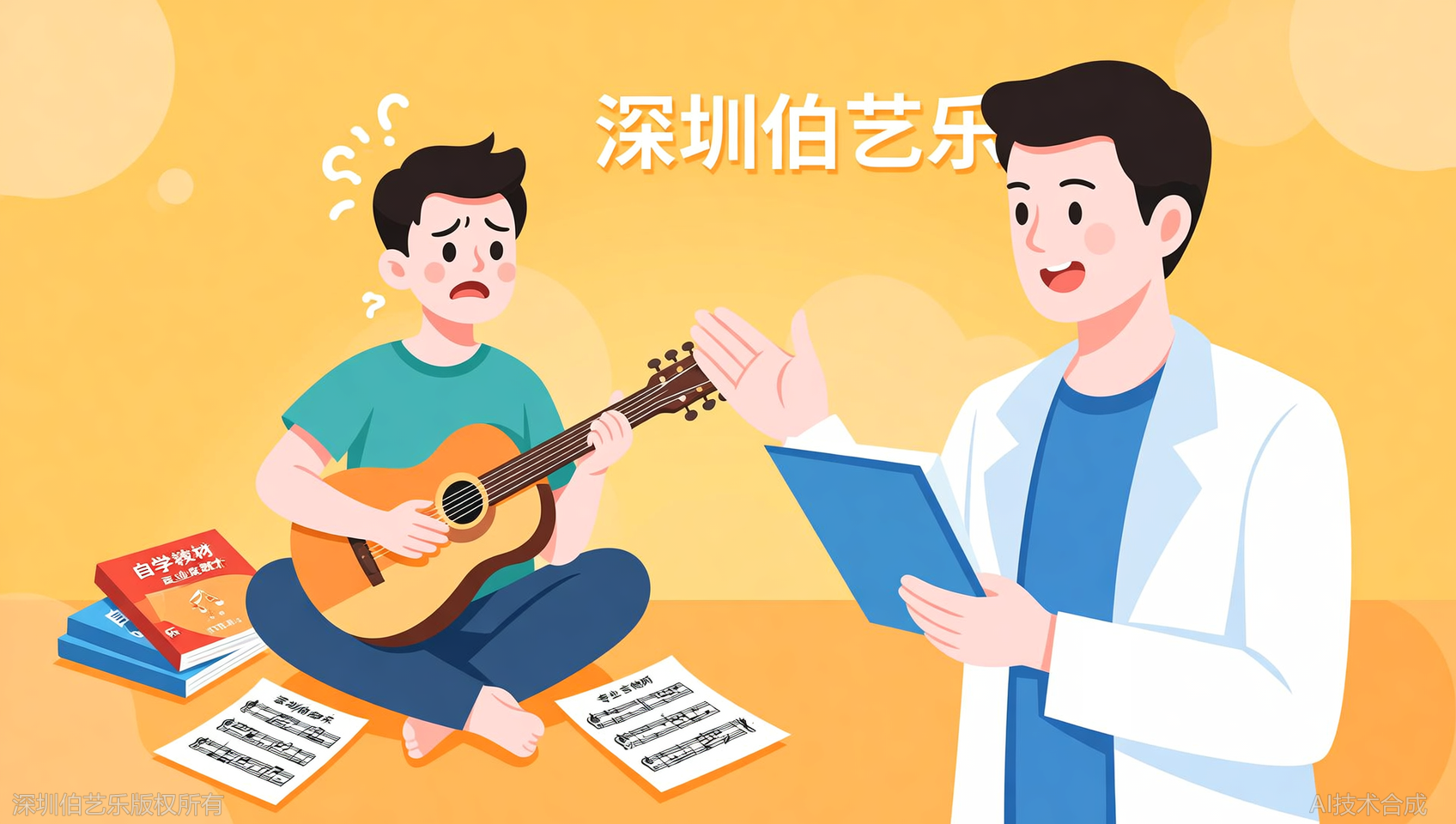 深圳龙岗区吉他自学遇到瓶颈？伯艺乐音乐培训一对一私教针对性突破