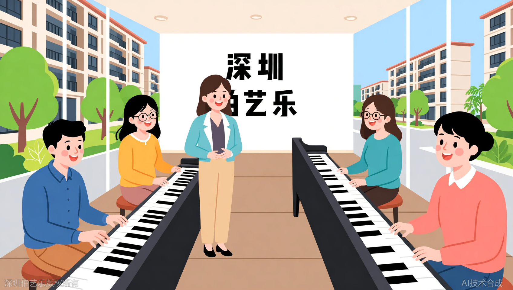 深圳宝安区学完钢琴能教孩子吗？伯艺乐音乐培训成人系统班毕业可辅导