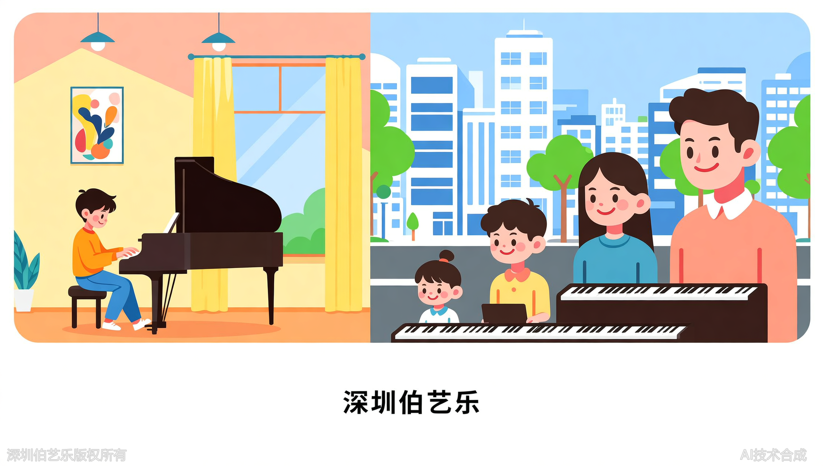 深圳福田区对比钢琴培训机构，伯艺乐音乐培训的初中高级进阶优势在哪？