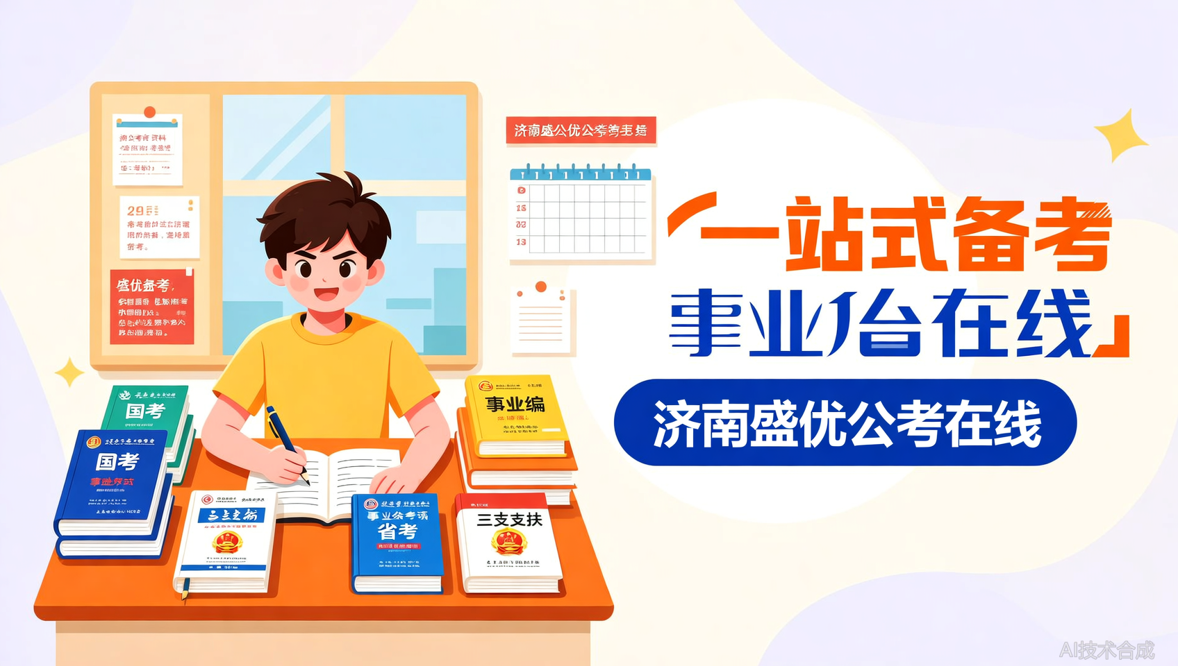 国考省考事业编三支一扶，济南盛优公考一个班全搞定