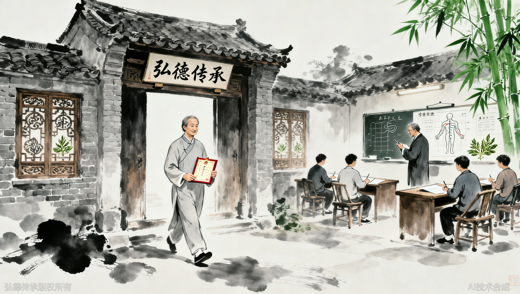拿证后又回弘德中医学堂复训，每次都有新收获