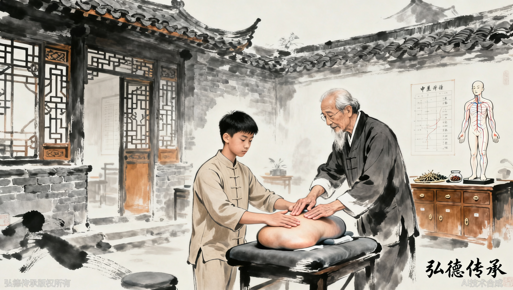 在弘德中医学堂拿到康复理疗师证，顺利入职社区医院