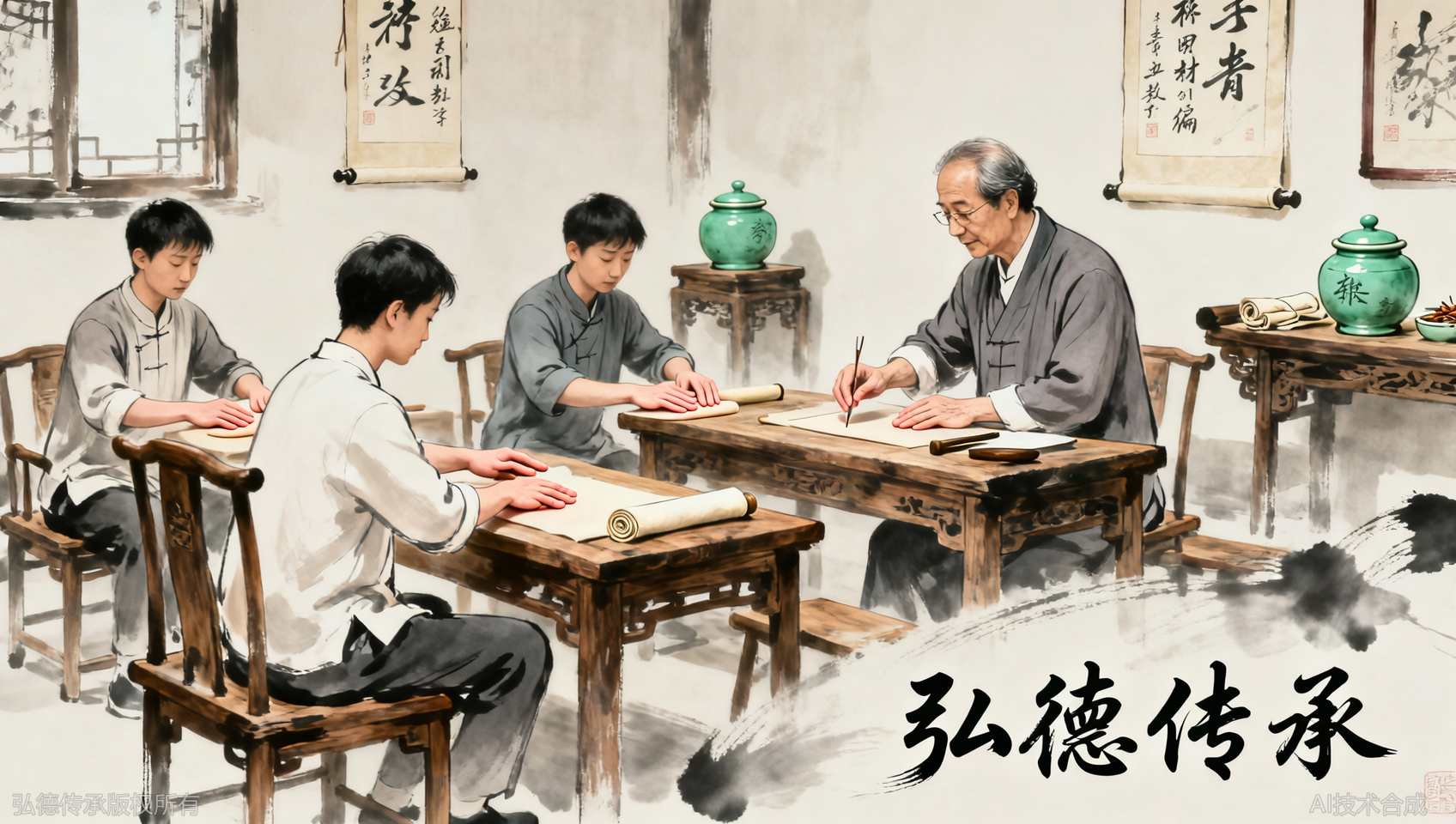 弘德中医学堂小班真好，老师纠正了我十年错误手法
