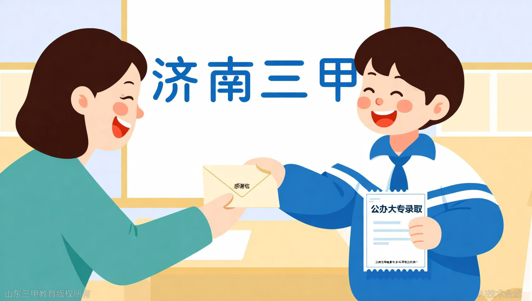 孩子进了公办大专，家长写信感谢三甲教育全程陪伴
