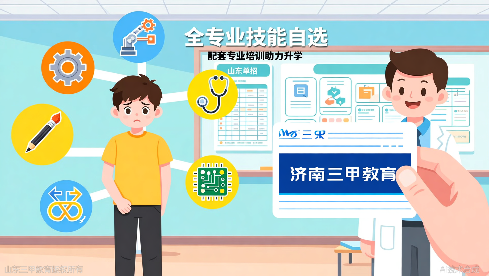 单招技能考试选错专业怎么办？三甲教育全专业技能自选无限制