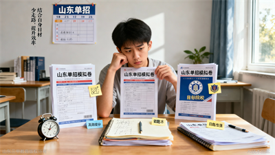 山东单招模拟卷选择：3款主流试卷的对比