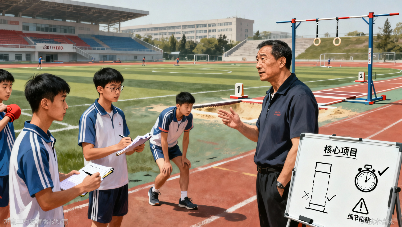 山东综评校测体能测试标准：考生需达标的项目