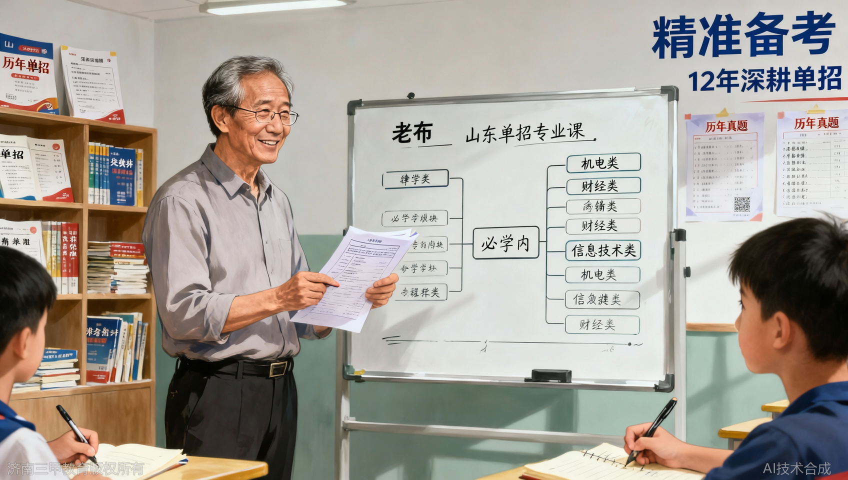 山东单招专业课考试内容：按专业分类的必学项