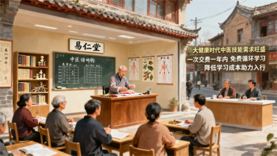易仁堂教育：一次交费，一年内免费循环学习