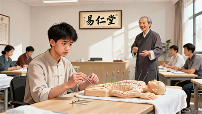 易仁堂教育针灸课，零基础也能学得会