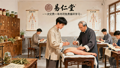 山西易仁堂教育：一次交费，一年内免费循环学，学会为止