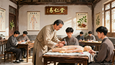 易仁堂教育针灸课：小班教学，老师手把手指导
