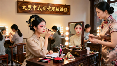 太原中式新娘跟妆培训：新手快速掌握的中式妆容技巧
