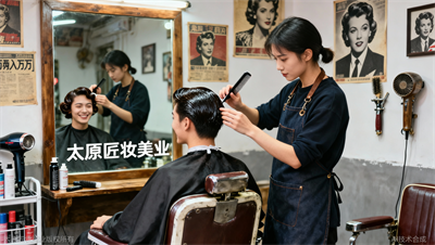 太原匠妆优秀学员回访：开在小区里的美发工作室，如何靠&ldquo;复古油头&rdquo;月入2万？