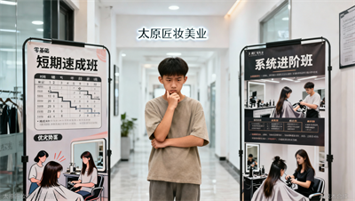 学美发要多久能上手？3个月速成班和1年系统班怎么选？太原匠妆分析优劣势。