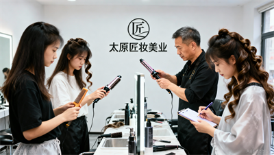 还在犹豫？本周末太原匠妆开放免费体验课，亲手操作卷发棒，感受技术进阶