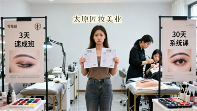 3天速成班 vs 30天系统课：太原匠妆用一个&ldquo;晕色案例&rdquo;说清差距