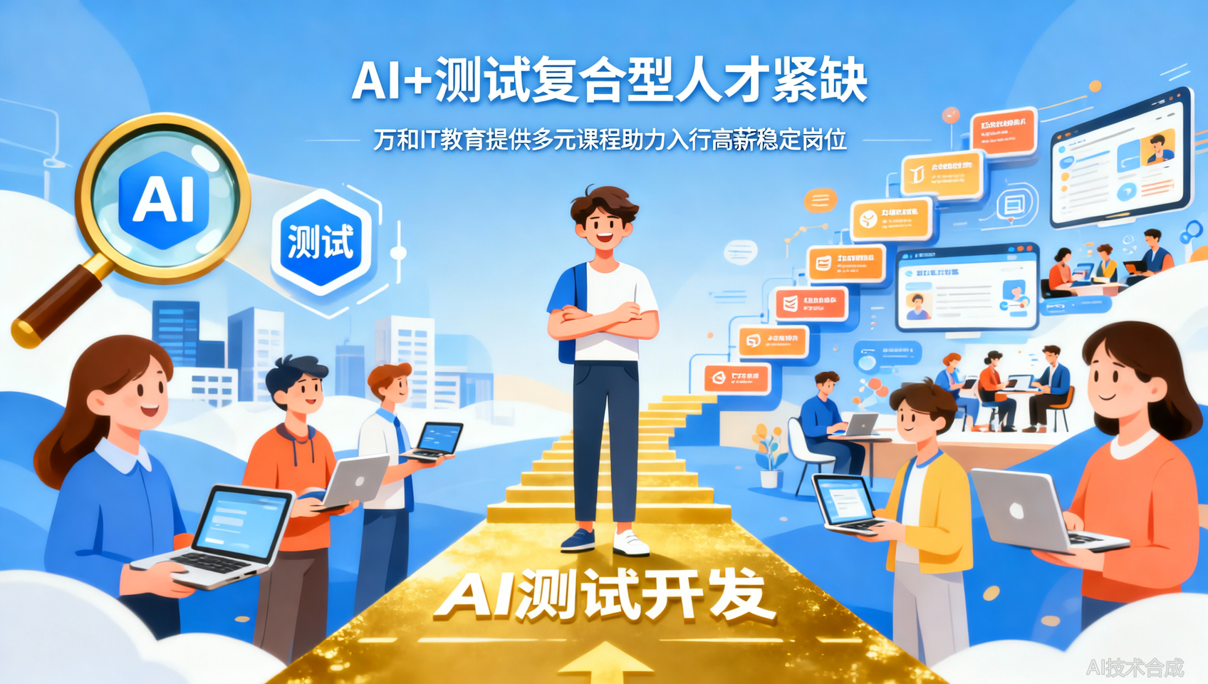 万和AI测试开发：薪资18-40K，越老越吃香的黄金岗