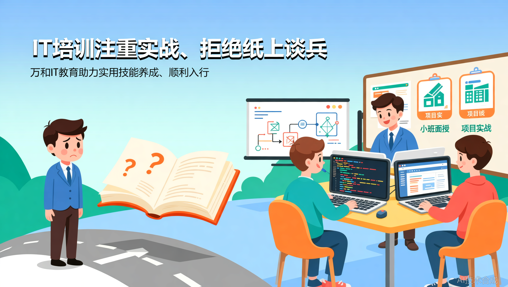 小班面授+项目实战！万和IT教育：拒绝纸上谈兵，学完即用