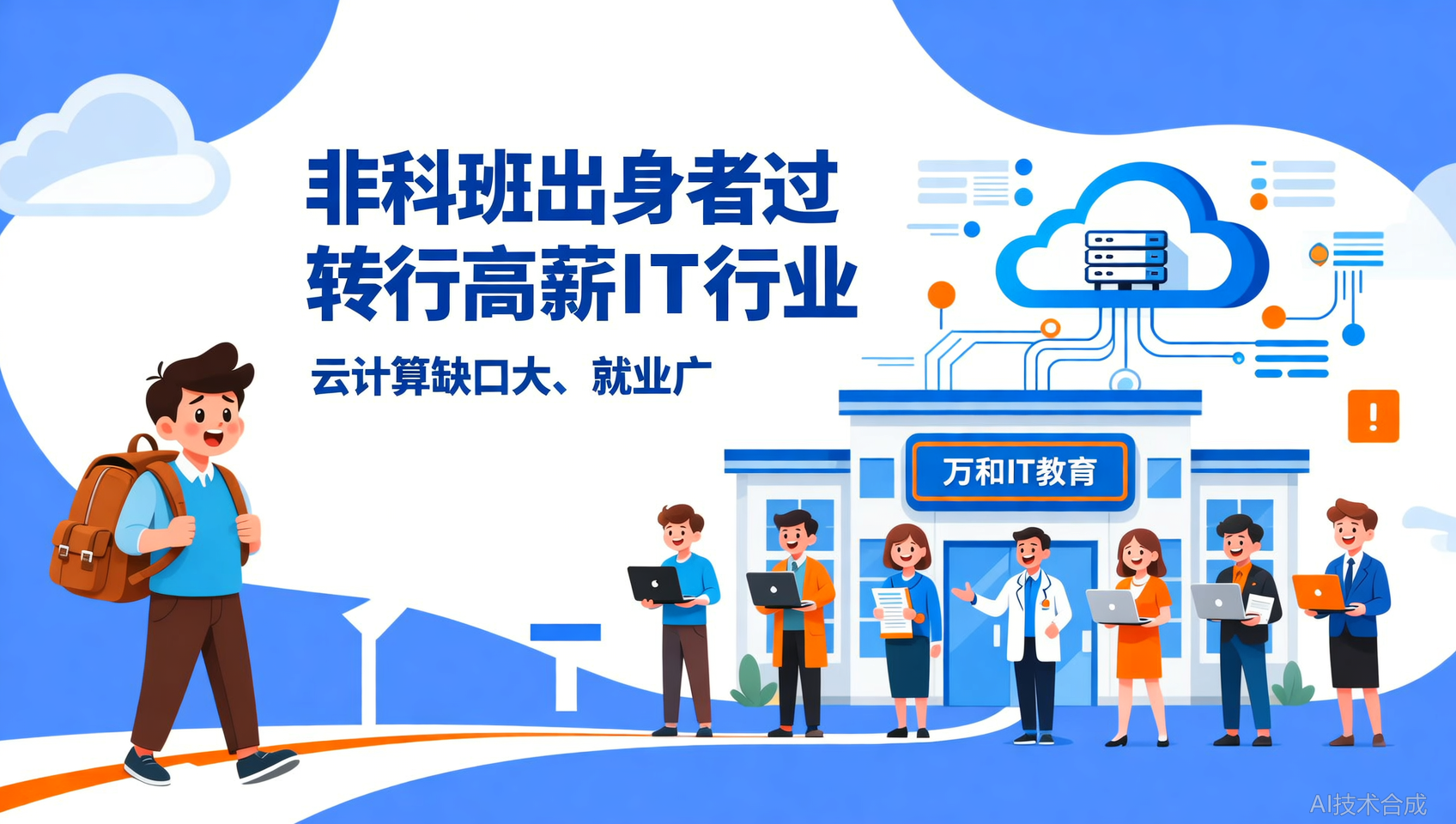 非科班也能转！万和云计算，企业急缺、就业面超广