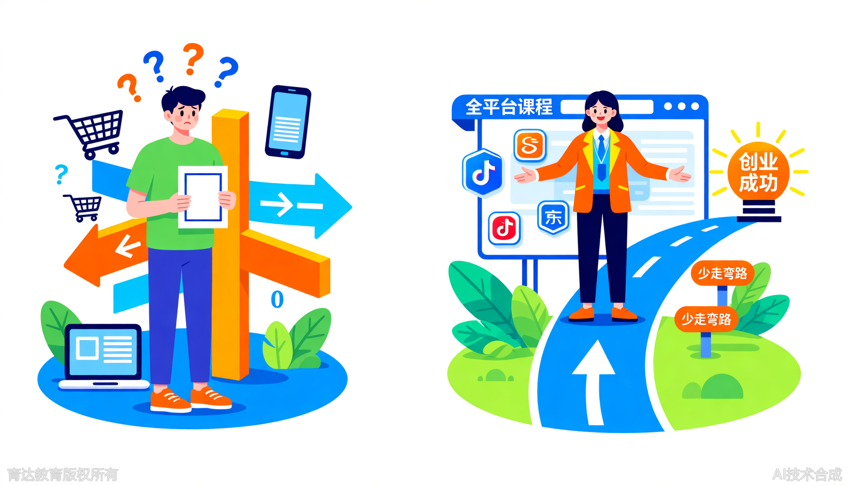 电商创业不用愁，育达教育电商学院优秀讲师全程陪跑