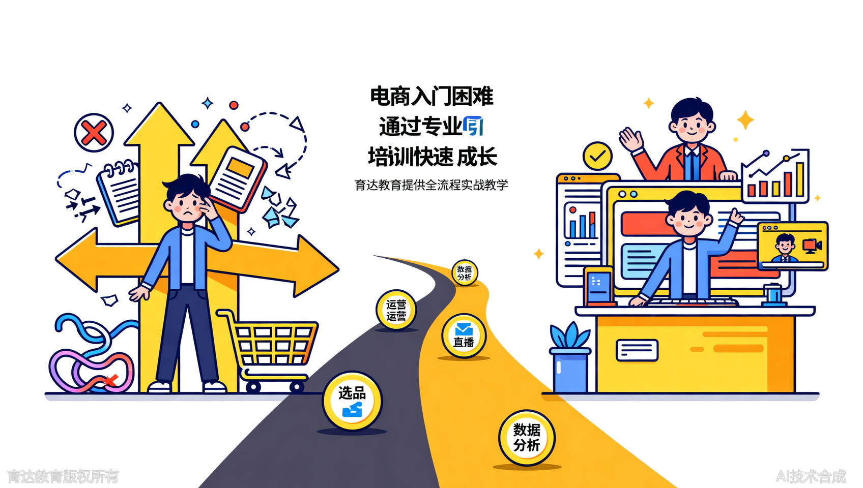 推荐电商人都来育达教育，实战教学真的能落地