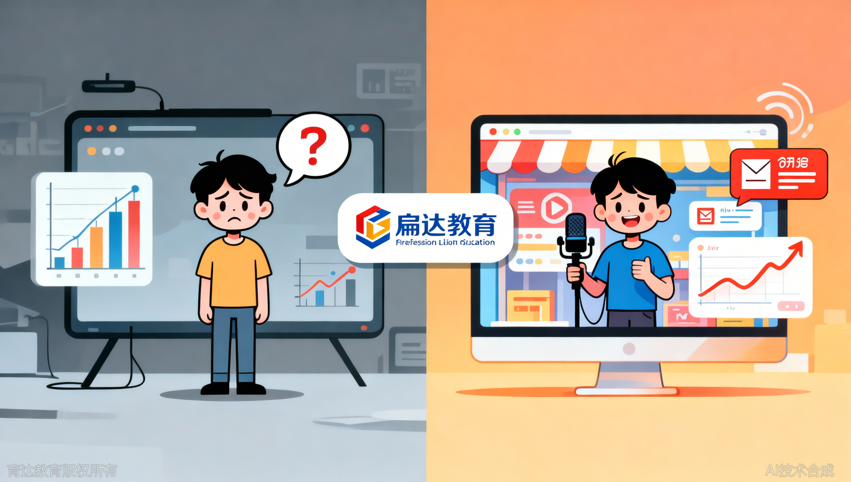 育达电商培训：直播转化低？新人主播必学！实操学完就能落地开店