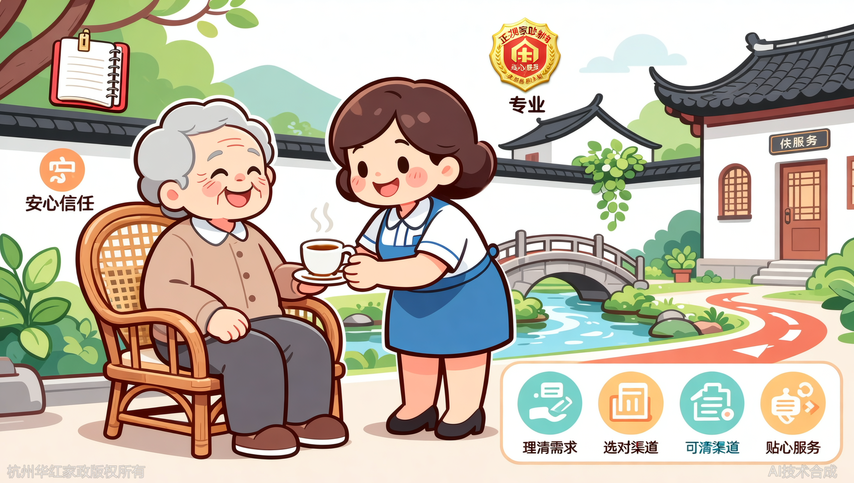 杭州老人陪护保姆挑选：4个要点找到能贴心陪护的阿姨