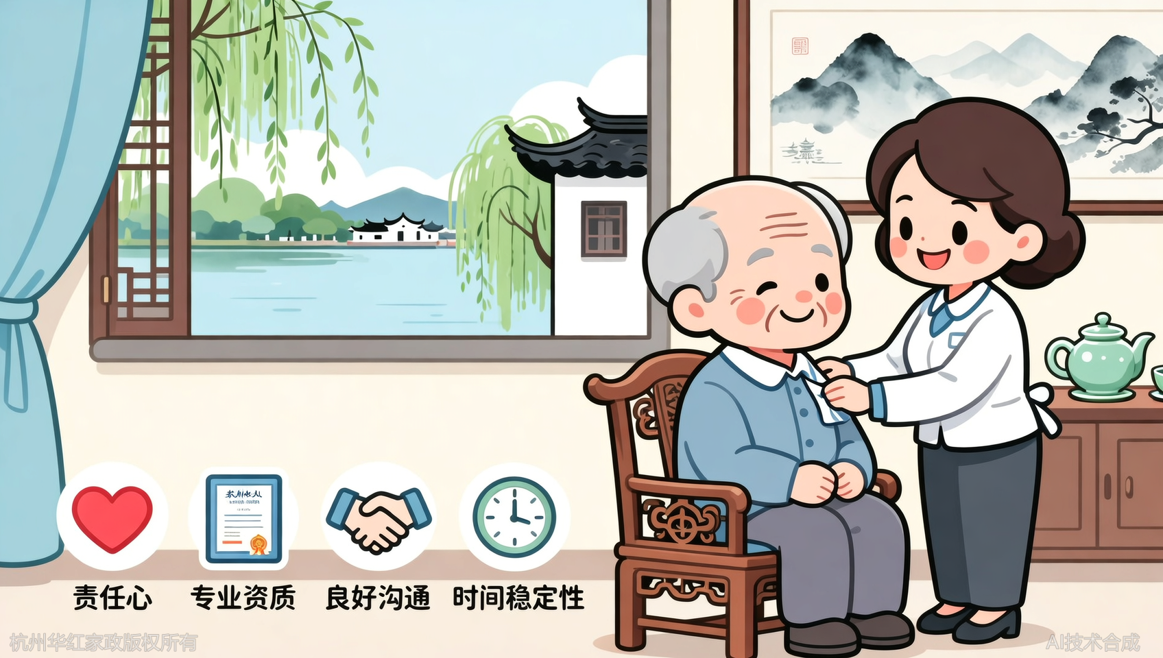 杭州失能老人保姆挑选：4个标准找到能照顾失能老人的阿姨