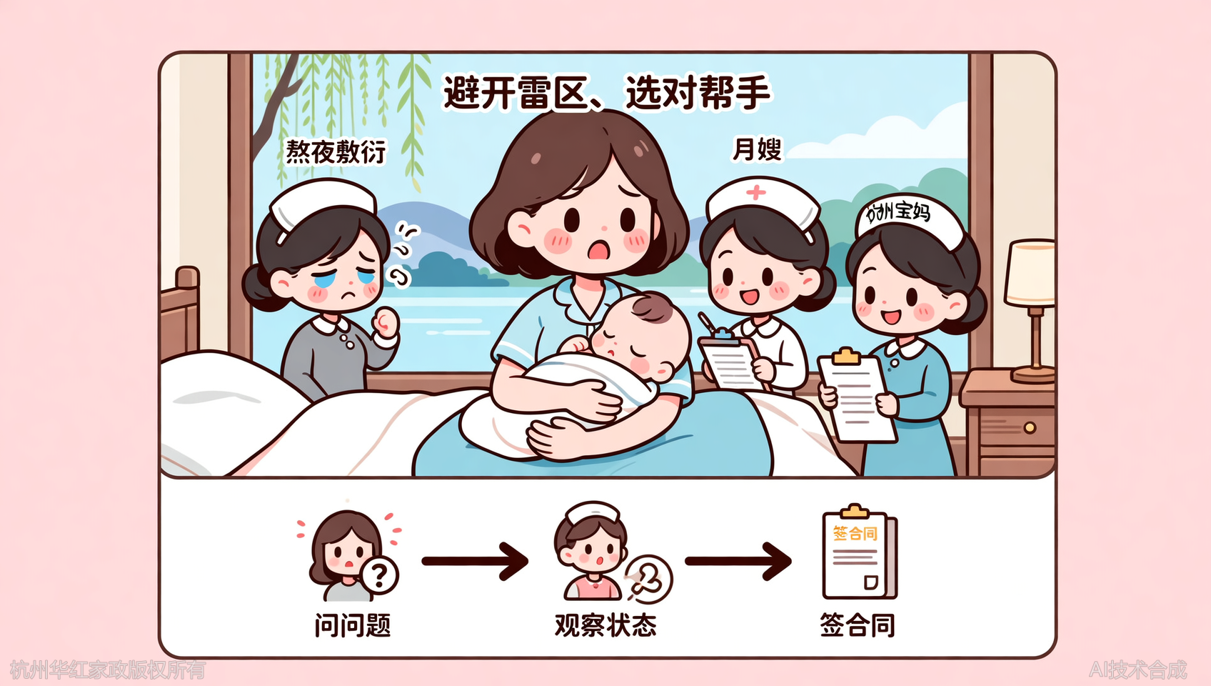 杭州月嫂夜间带娃：3个技巧找到能熬夜的月嫂