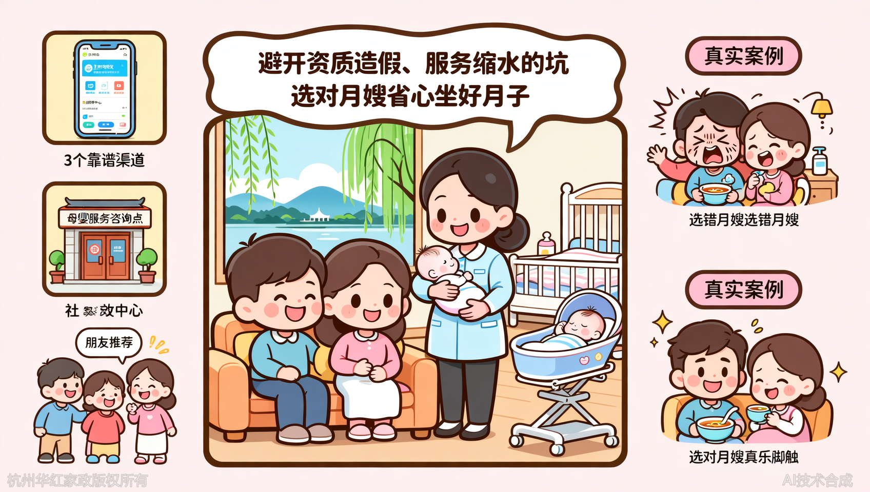 杭州月嫂推荐：3个渠道找到靠谱的月嫂