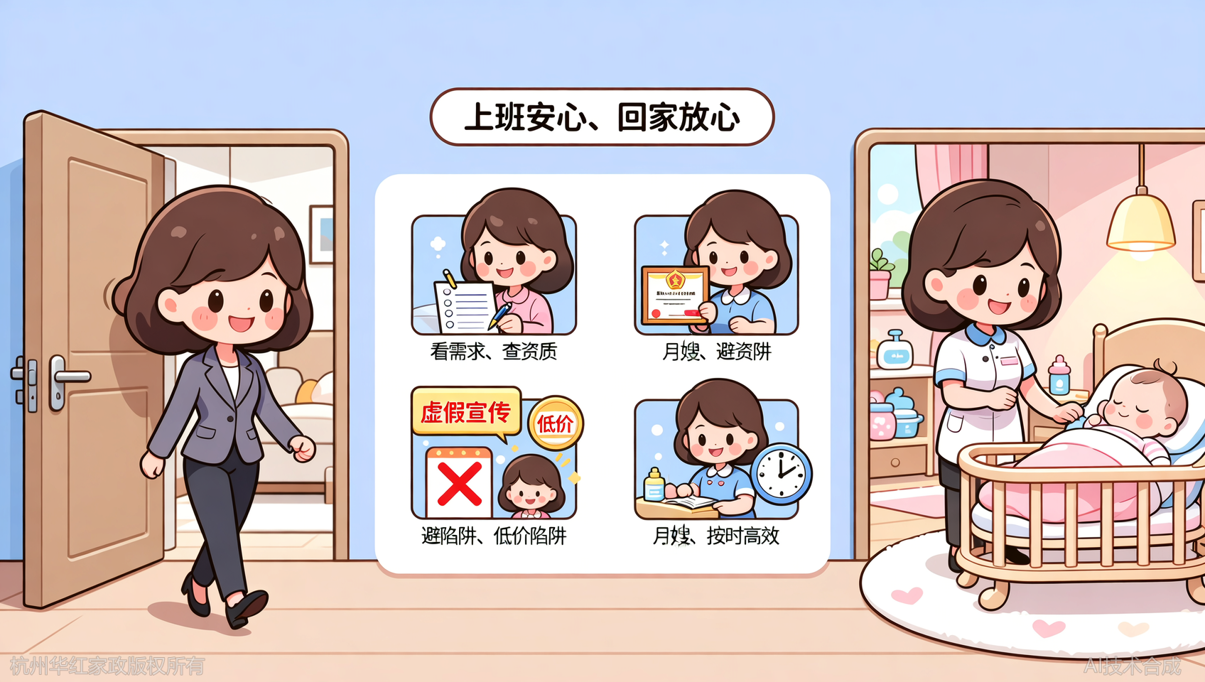 杭州白班月嫂挑选：4个要点找到按时高效的月嫂