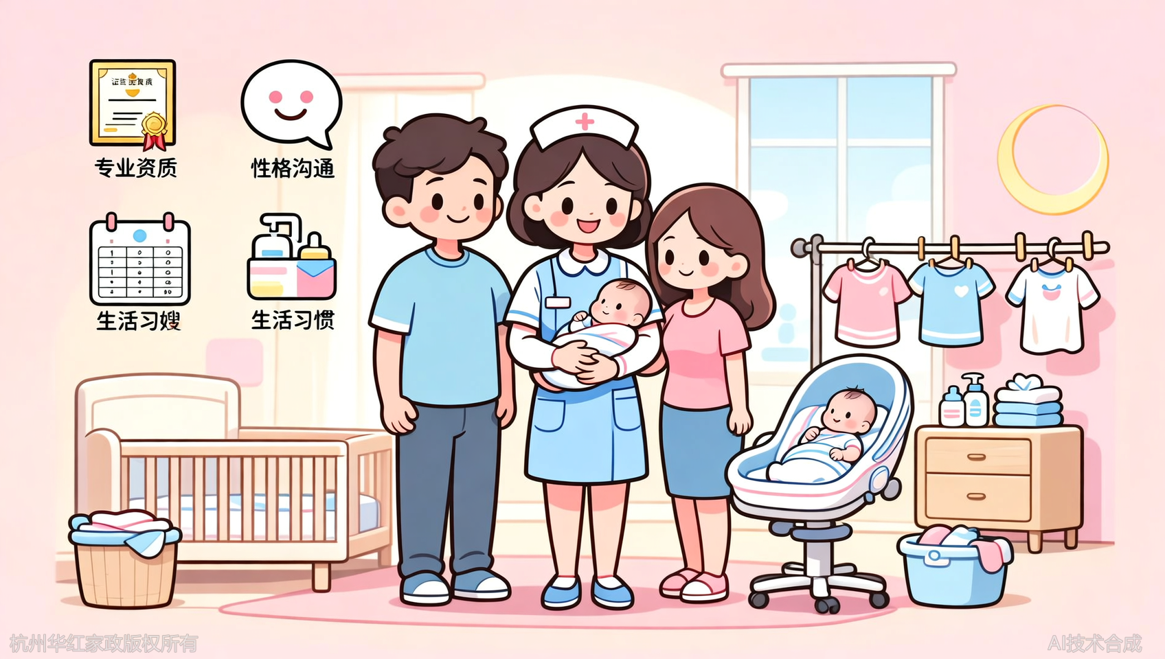 杭州住家月嫂选择：如何选能适应家庭生活的月嫂