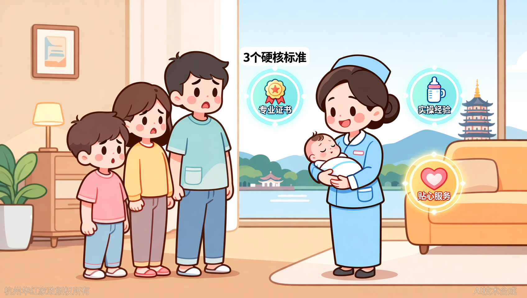 杭州月嫂挑选：3个标准找到专业的月子护理阿姨