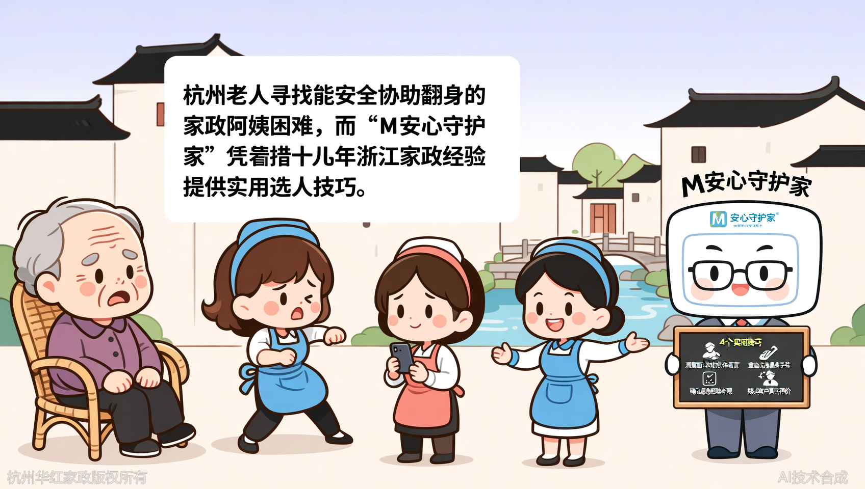 杭州老人保姆翻身：4个技巧找到能安全翻身的阿姨