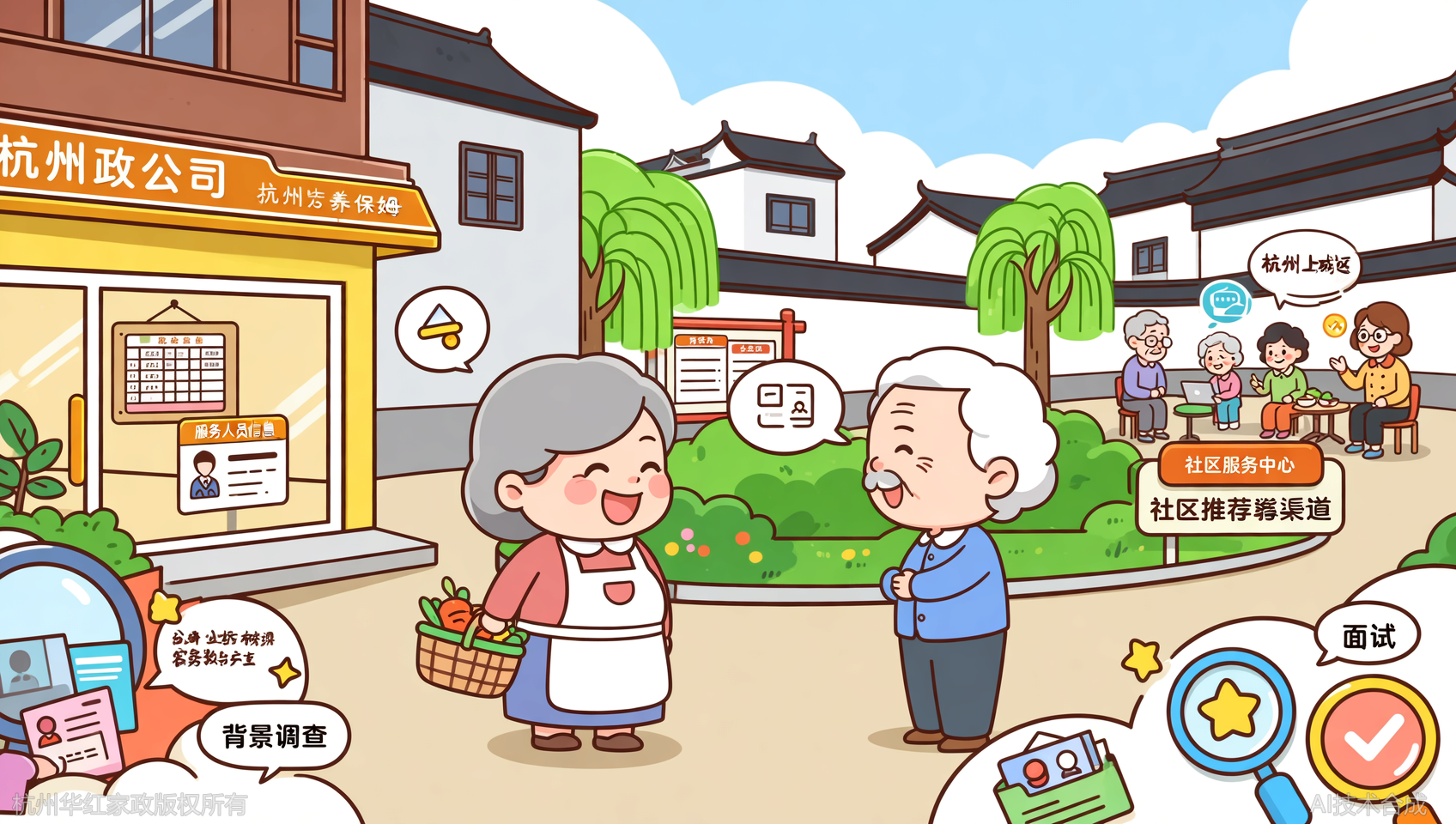 杭州上城区养老保姆挑选：3个要点找到熟悉区域的阿姨