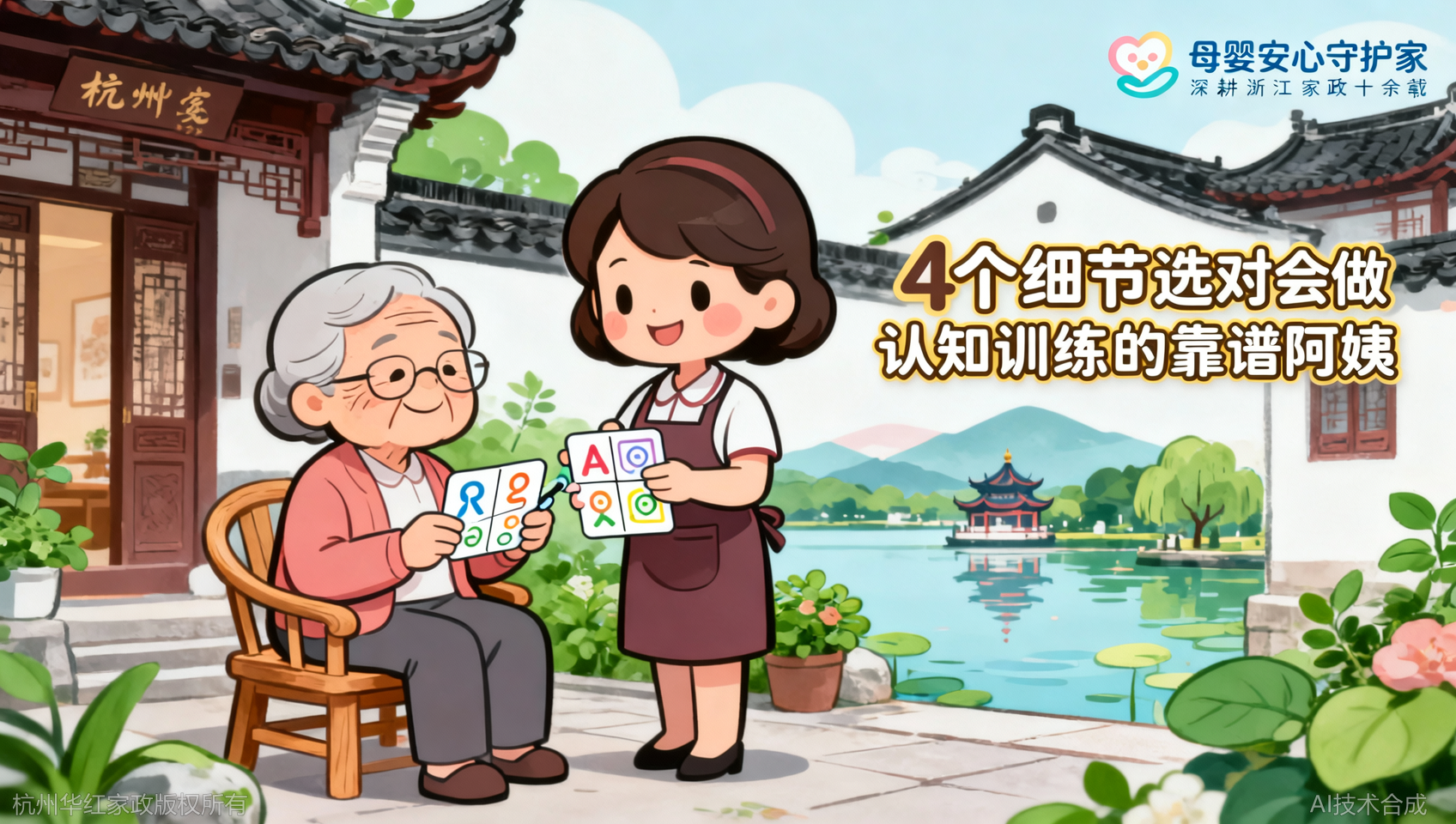 杭州老人保姆认知训练：4个细节找到会做训练的阿姨