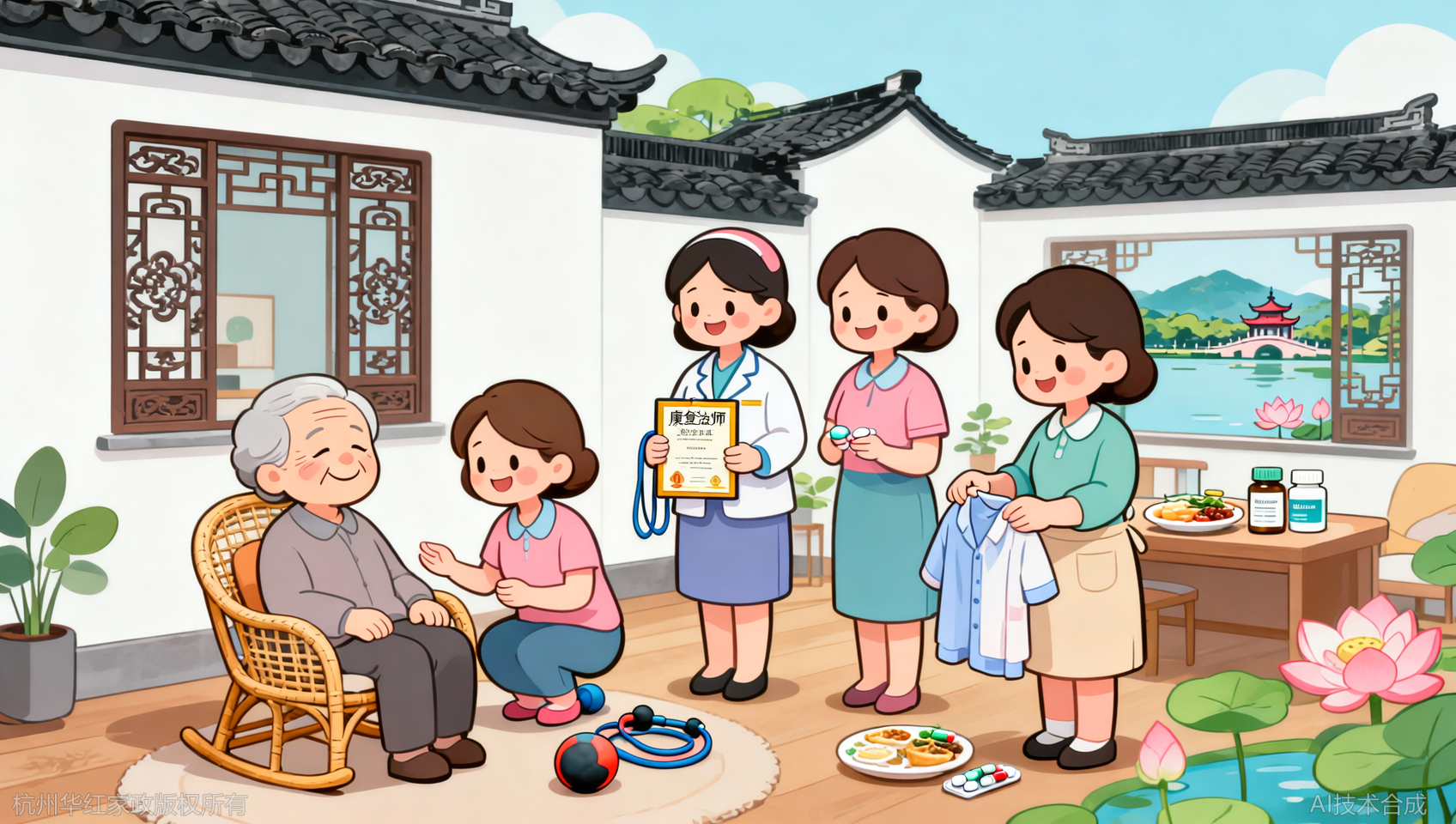 杭州老人保姆康复训练：3个标准找到会做康复的阿姨