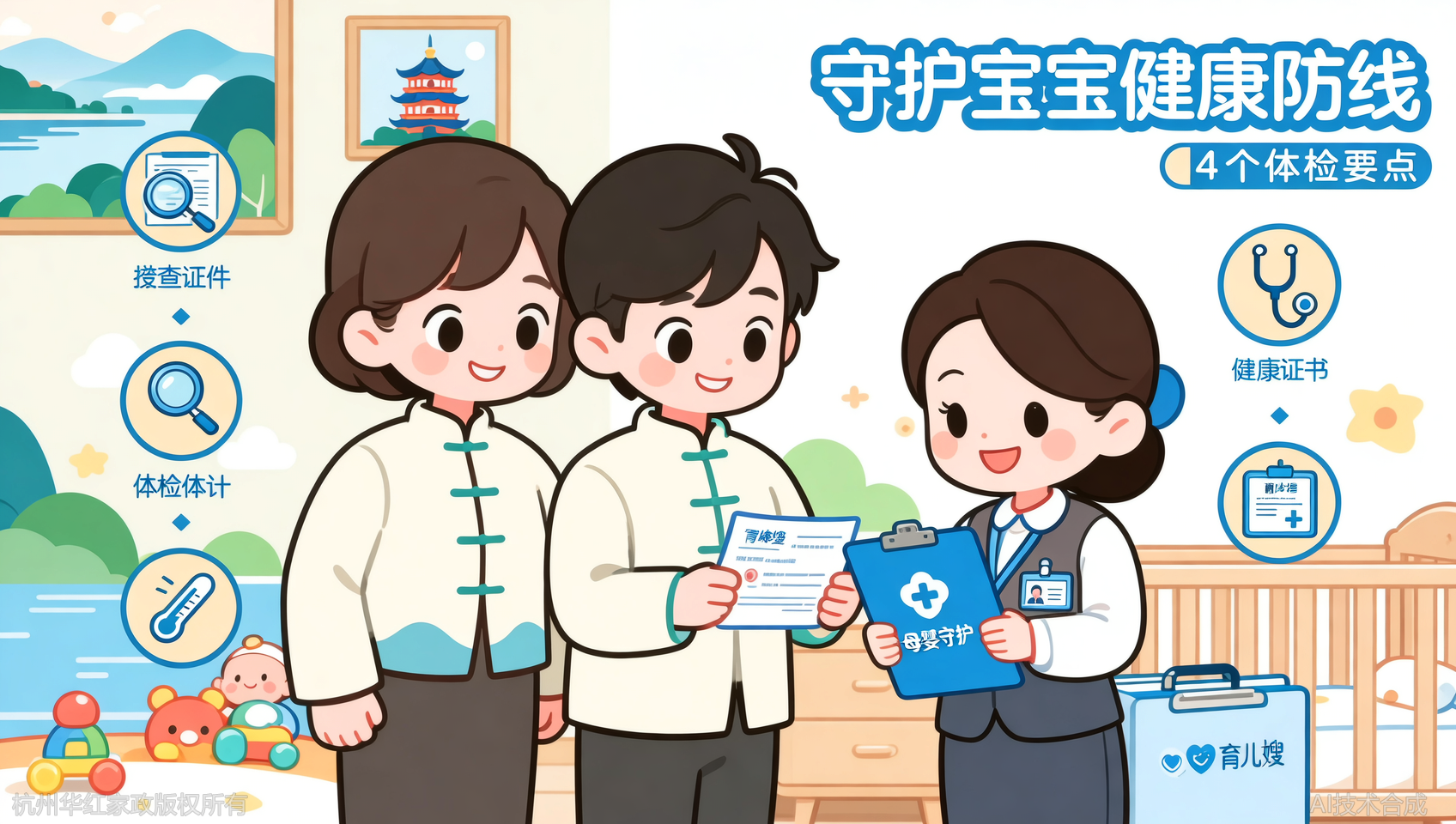 杭州育儿嫂体检指南：4个要点确认阿姨的健康状况