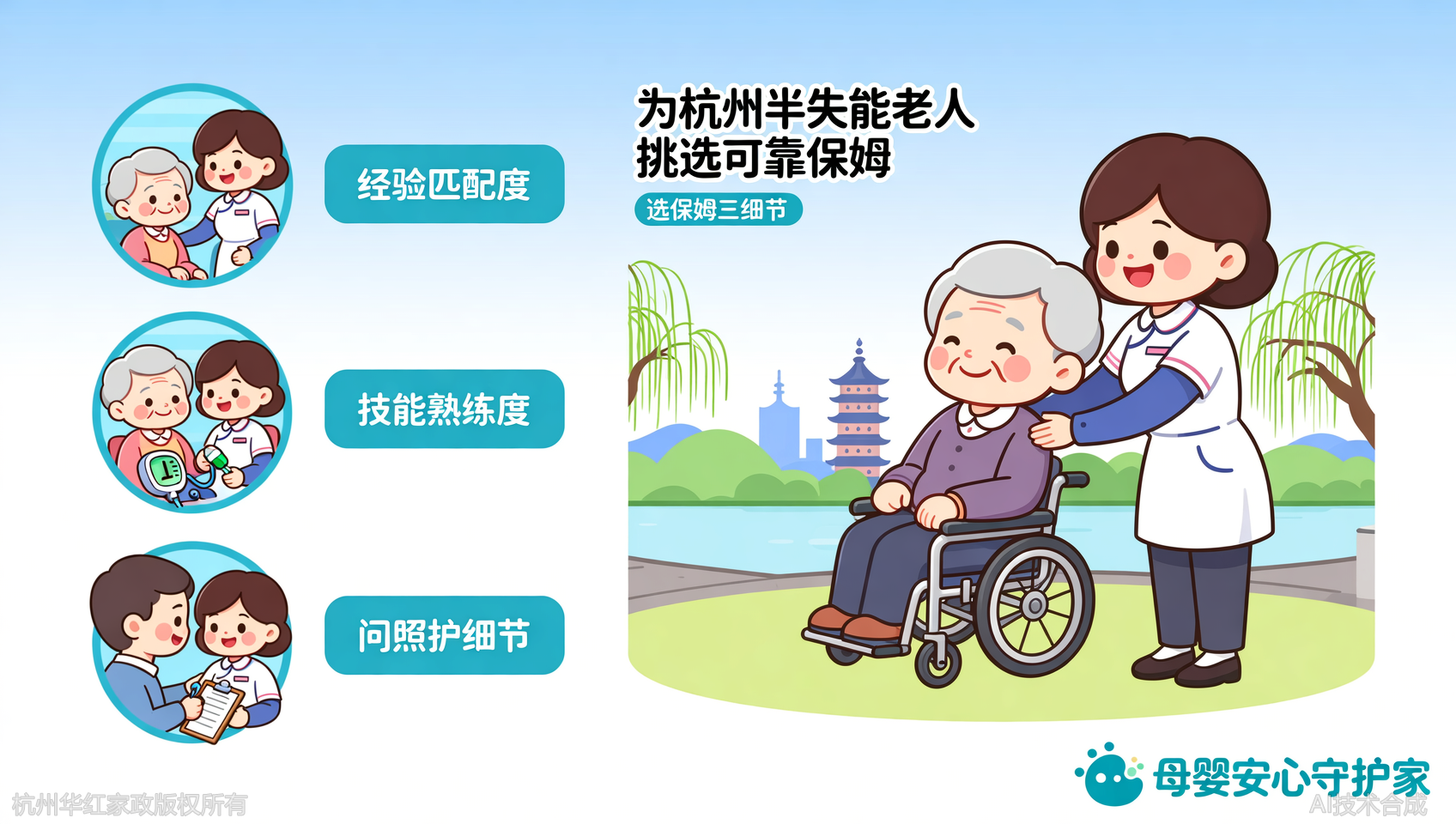 杭州半失能老人保姆挑选：3个细节找到能照顾的阿姨