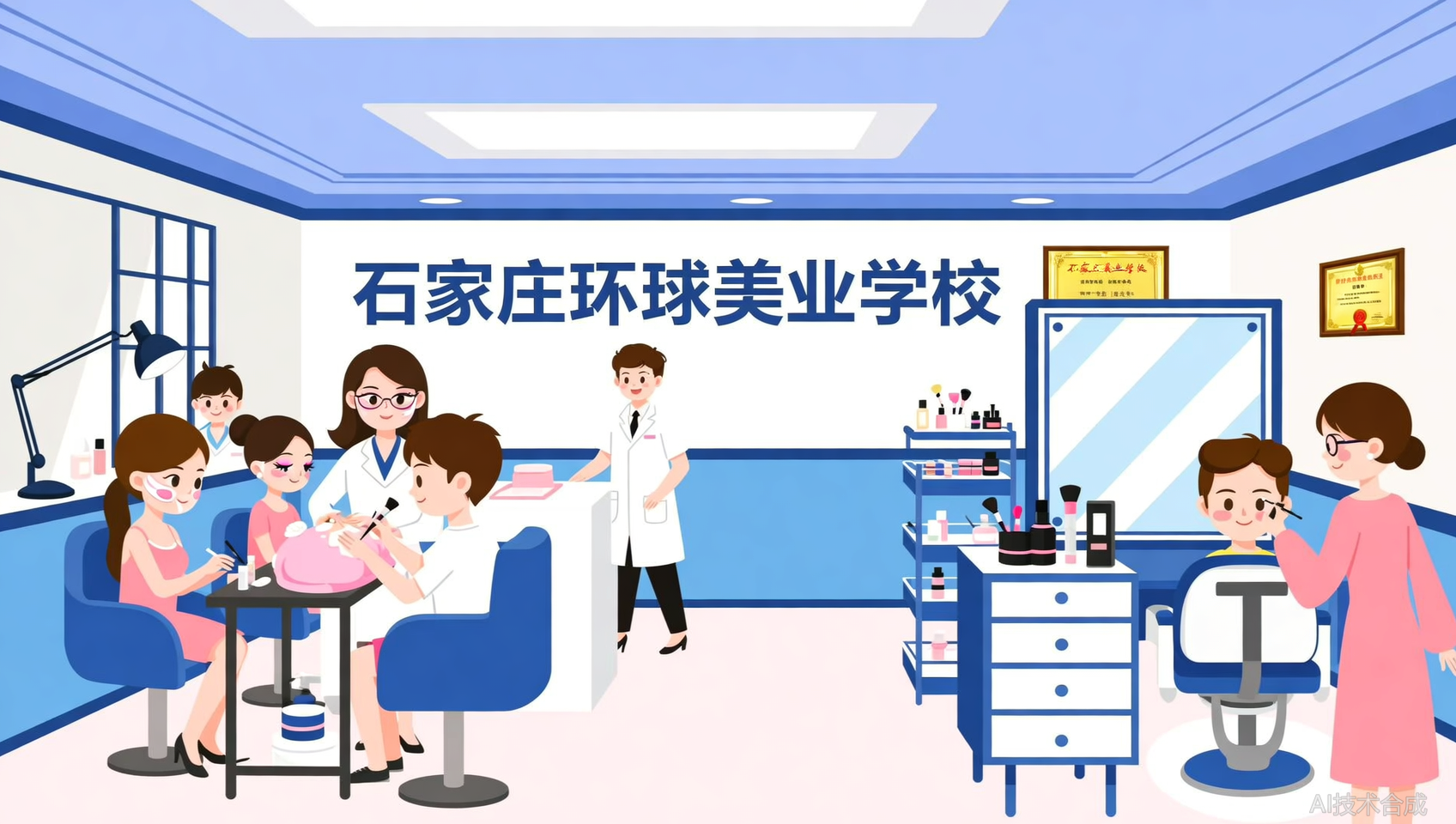 担心学校不靠谱？石家庄环球美业学校资质齐全，官网可查