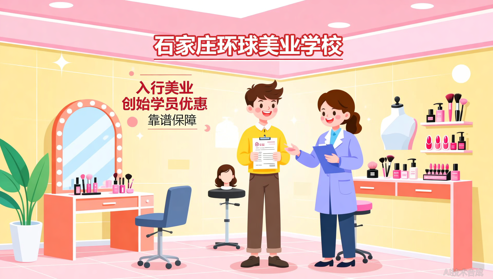 犹豫只会让成本增加，现在报名石家庄环球美业学校享创始学员价