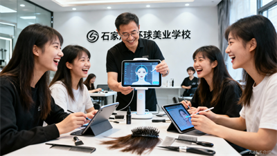 美发培训中的&ldquo;黑科技&rdquo;：石家庄环球美业如何用AI测脸型、3D头模提效？