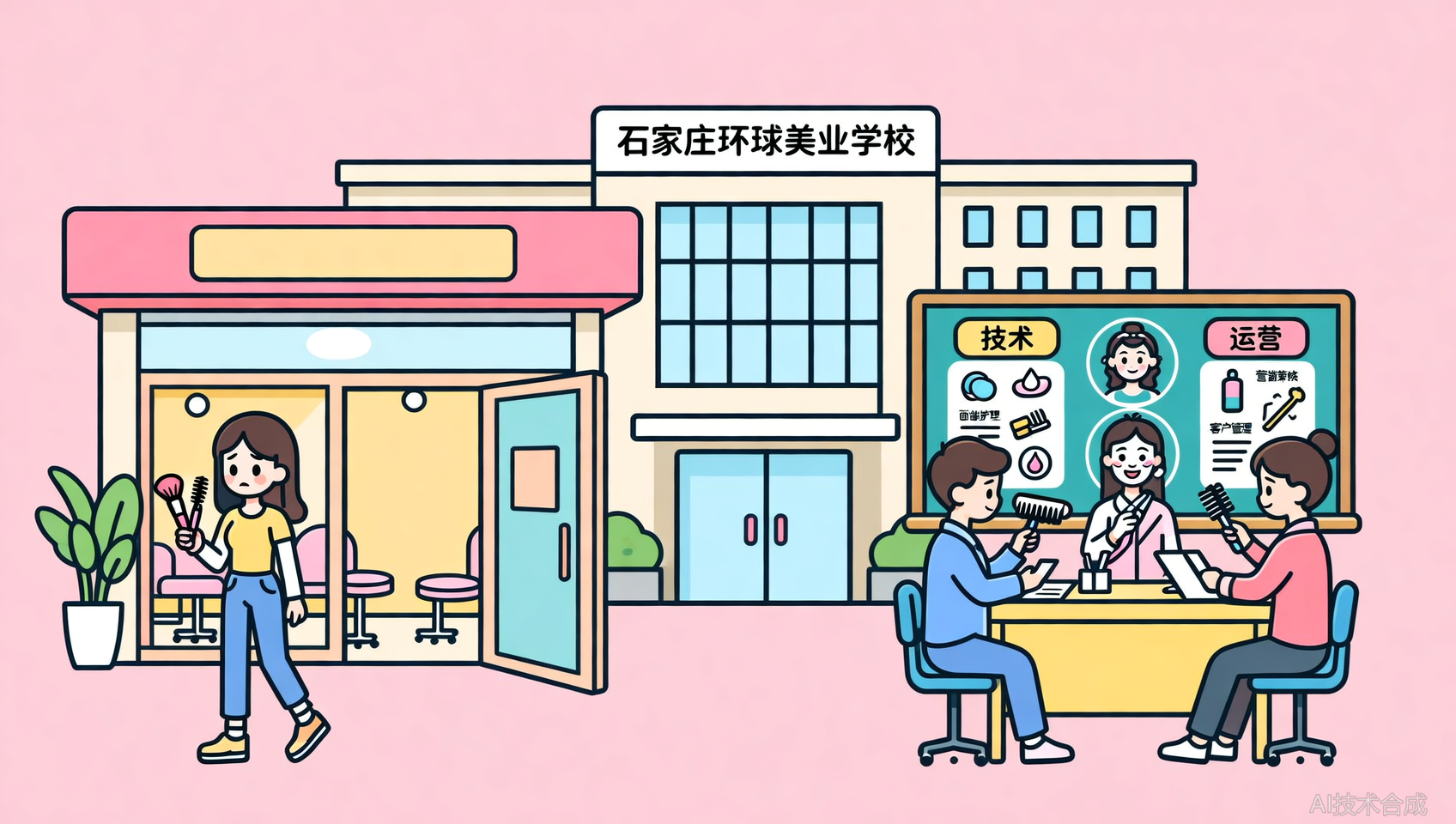 想开店创业？石家庄环球美业学校的课程里藏着你需要的运营思维。