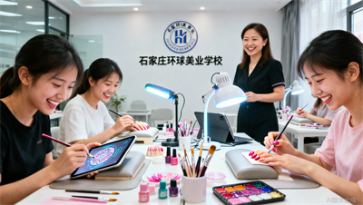 石家庄环球美业新课首发：AI辅助美甲设计 传统手绘，双重技能加持