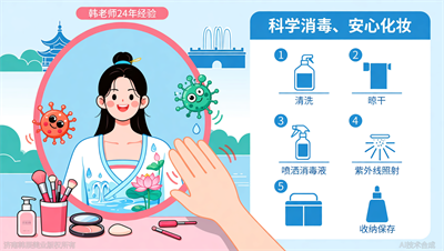 济南化妆工具清洁全指南：毛刷/粉扑的5步消毒技巧，远离细菌