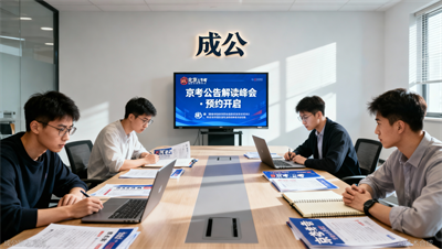 京考公告发布倒计时，成公教育&ldquo;公告解读峰会&rdquo;预约开启