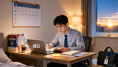 在职考公半年上岸，这份作息时间表请收好，成公教育学员亲测有效